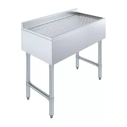 36 in. x 18 in. Stainless Steel Underbar Drainboard 