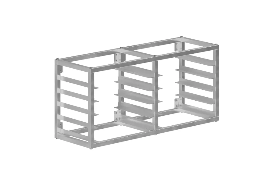 AmGood 10 Tier Wall Mounted Half Size Sheet / Bun Pan Rack. 40 in. x 13 in. x 18 in.