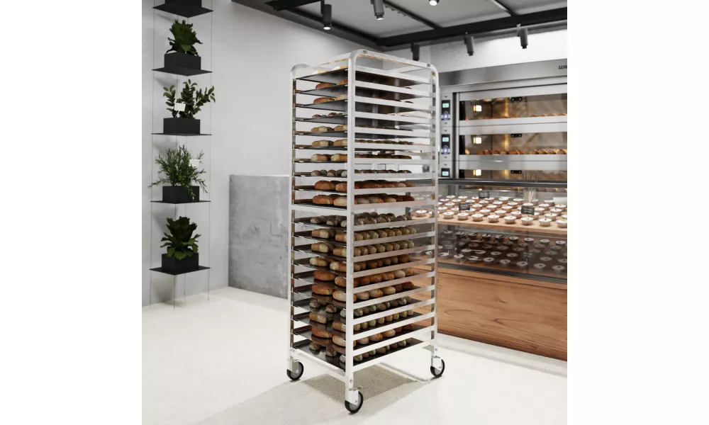 Speed Rack ROVSUN 10-Tiers Sheet Bun Pan Speed Bakery Tray Racks ...