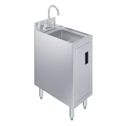 22 in. x 12 in. Stainless Steel Underbar Hand Sink with Cabinet Base
