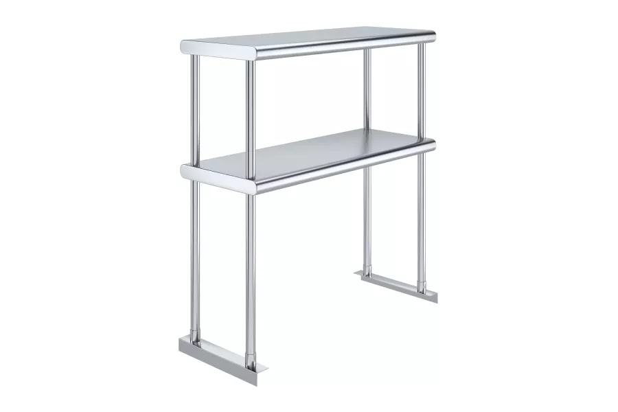 12 in. x 30 in. Stainless Steel Double Deck Over Shelf