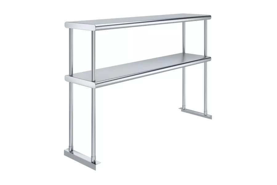 12 in. x 48 in. Stainless Steel Double Deck Over Shelf
