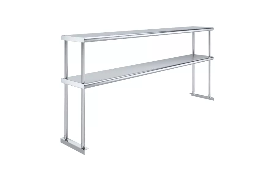 12 in. x 72 in. Stainless Steel Double Deck Over Shelf