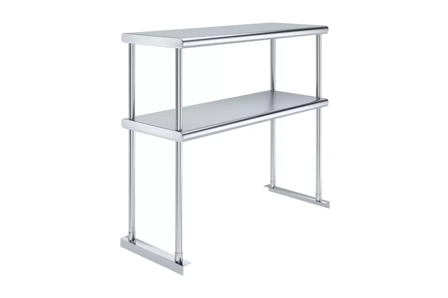 14 in. x 36 in. Stainless Steel Double Deck Over Shelf