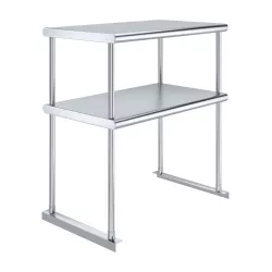 18 in. x 30 in. Stainless Steel Double Deck Over Shelf