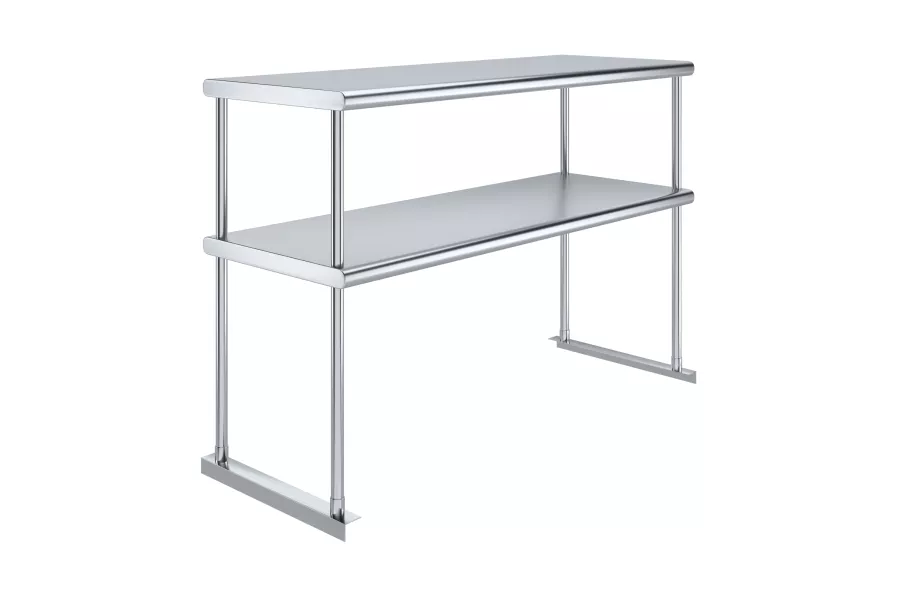 18 in. x 48 in. Stainless Steel Double Deck Over Shelf