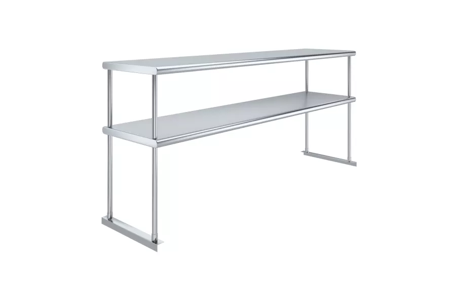 18 in. x 72 in. Stainless Steel Double Deck Over Shelf