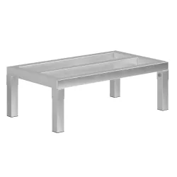 14 in. x 24 in. x 8 in. Aluminum Dunnage Rack. 1300 lb. Capacity