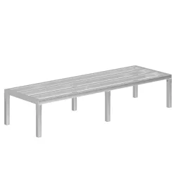 20 in. x 60 in. x 12 in. Aluminium Dunnage Rack. 1740 lbs Capacity