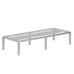 24 in. x 60 in. x 12 in. Aluminium Dunnage Rack. 1850 lbs Capacity