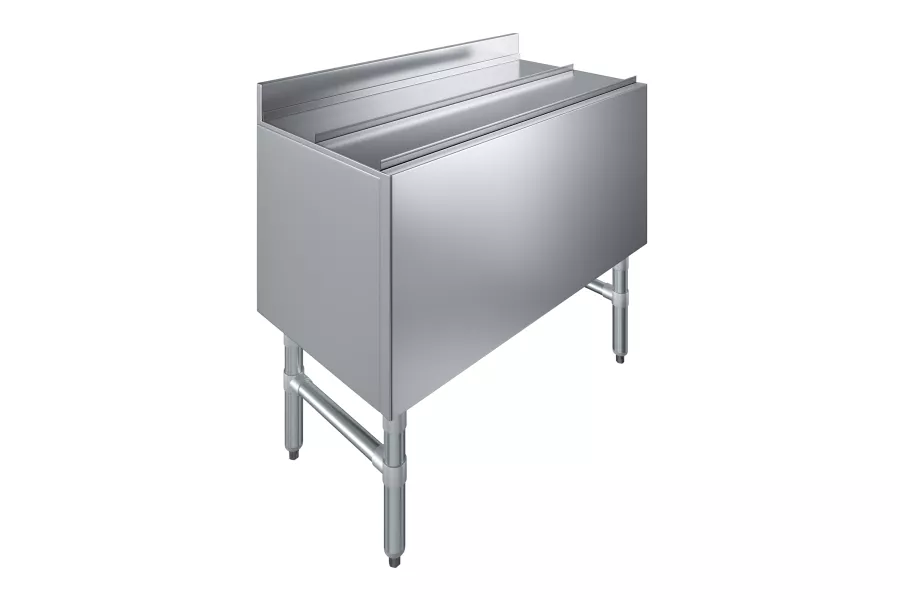 18.5 in. x 36 in. Underbar Ice Bin with Sliding Lid