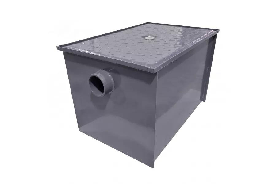 70 LB Carbon Steel Grease Trap Interceptor for Restaurant Under Sink Kitchen | 35 GPM | NSF	 	 	 	 	 	 	