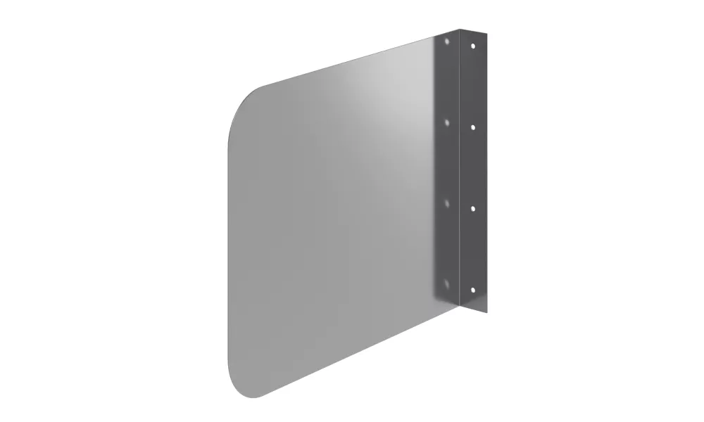 15 in. x 12 in. Stainless Steel Wall Mount Splash Guard
