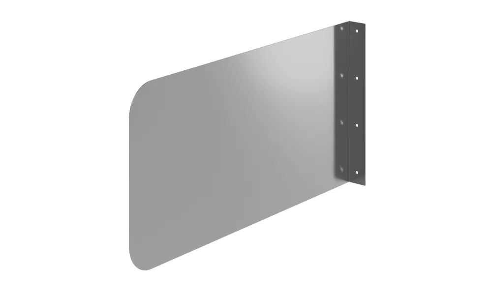 24 in. x 12 in. Stainless Steel Wall Mount Splash Guard