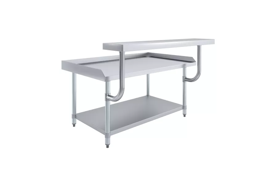 30 in. x 48 in. Stainless Steel Equipment Stand with 13.5 in. x 49 in. Adjustable Work Surface