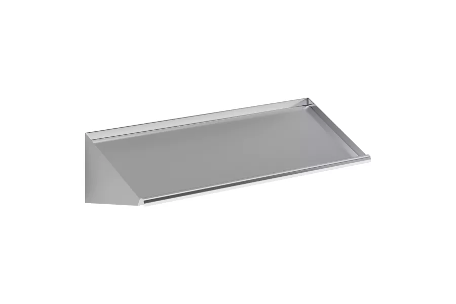 63 in. Stainless Steel Wall Mounted Slanted Rack Shelf
