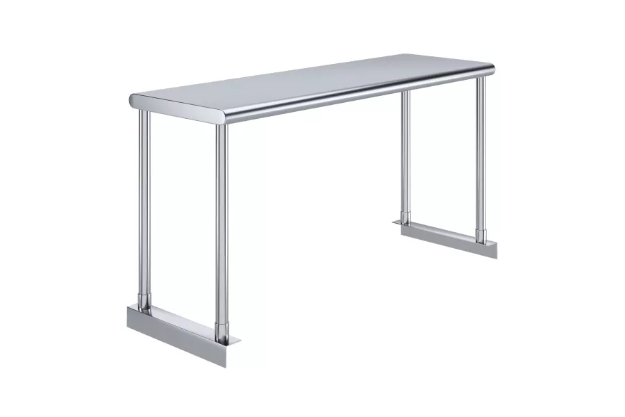 12 in. Deep x 36 in. Long Stainless Steel Single Tier Overshelf