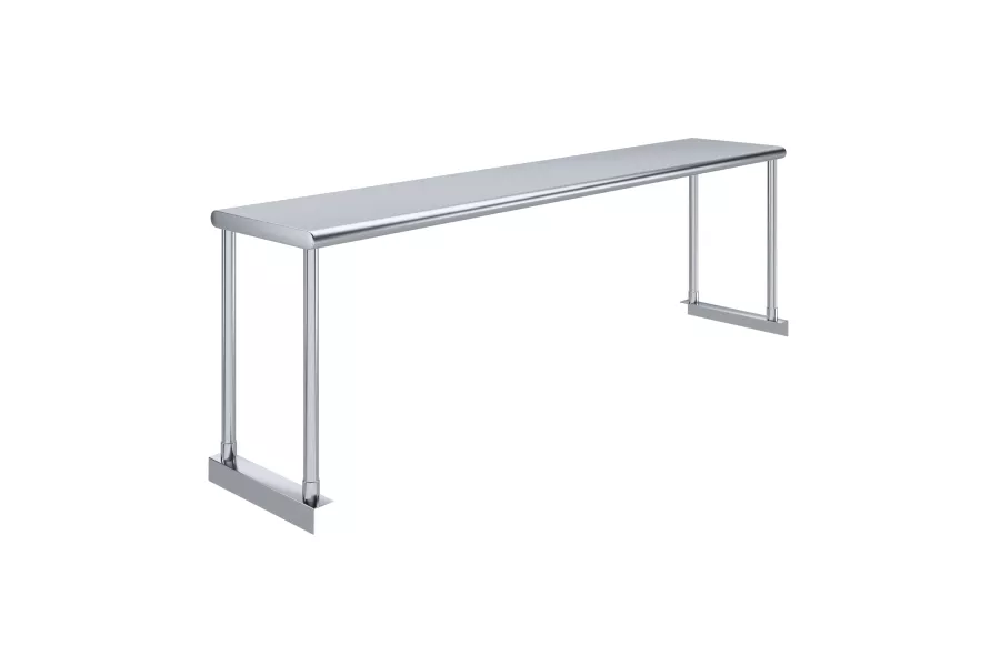 12 in. Deep x 60 in. Long Stainless Steel Single Tier Overshelf