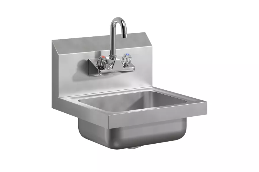 Stainless Steel Hand Sink 15 in. x 15 in. with Faucet 
