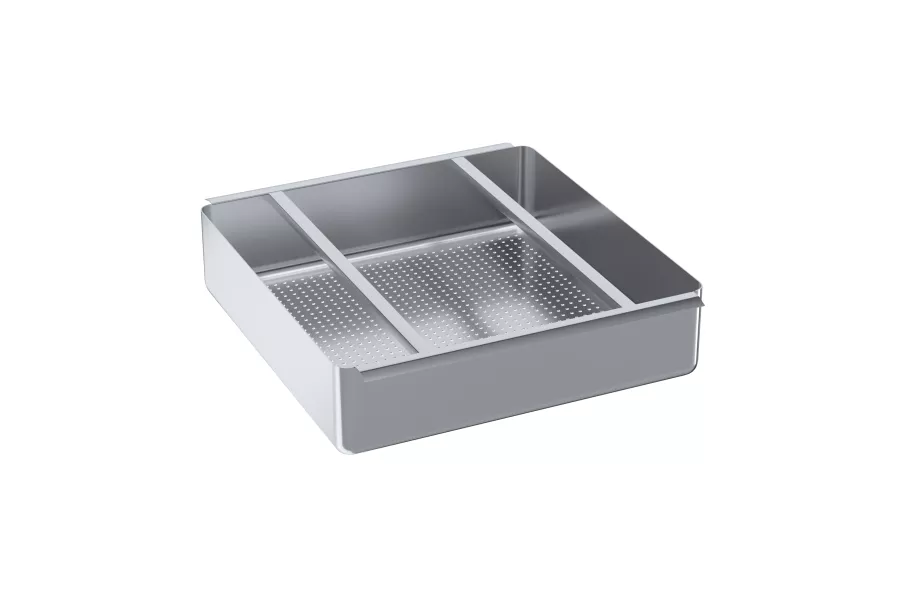 Stainless Steel Scrap Basket 20 in. x 20 in. x 5 in. For Commercial Sinks