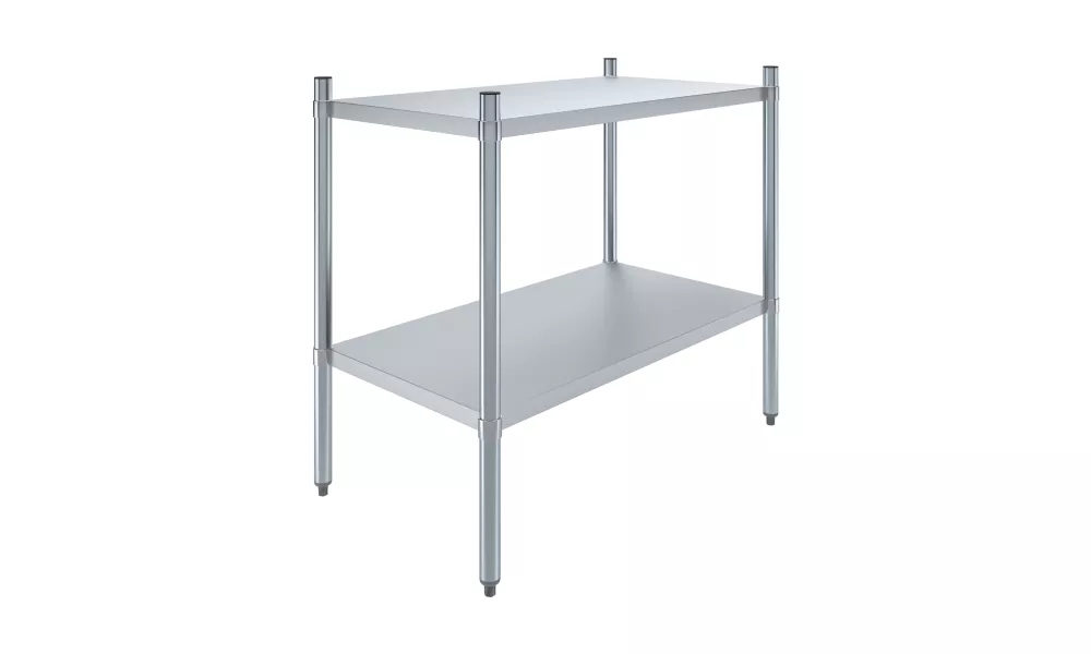 2 Tier Galvanized Steel Dry Storage Unit. 24 in. x 43 in. x 38 in.