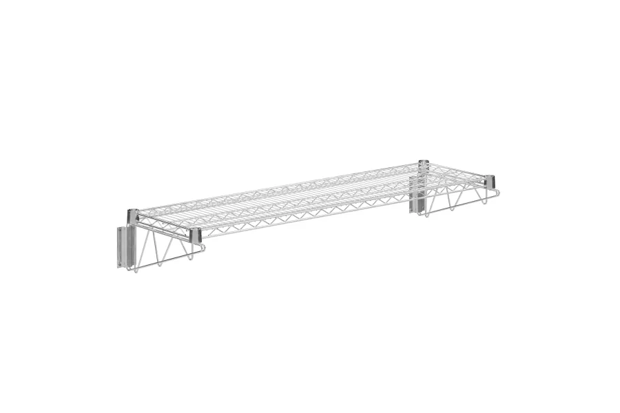 14 in. x 48 in. Chrome Wire Wall Mount Shelf
