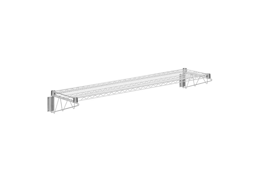 14 in. x 60 in. Chrome Wire Wall Mount Shelf