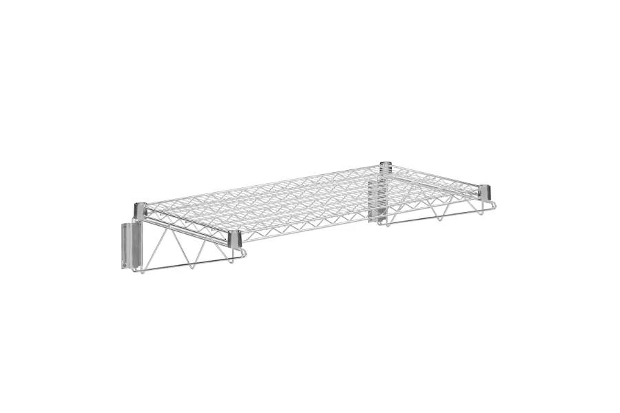 18 in. x 36 in. Chrome Wire Wall Mount Shelf
