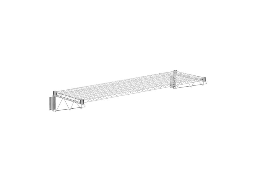 18 in. x 60 in. Chrome Wire Wall Mount Shelf