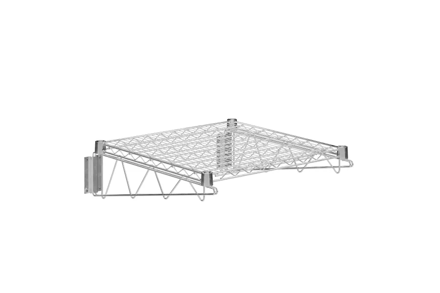 24 in. x 24 in. Chrome Wire Wall Mount Shelf