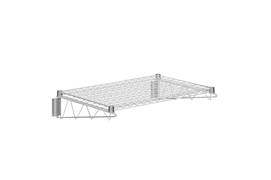 24 in. x 36 in. Chrome Wire Wall Mount Shelf