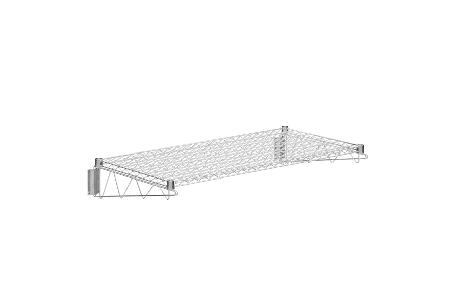 24 in. x 48 in. Chrome Wire Wall Mount Shelf