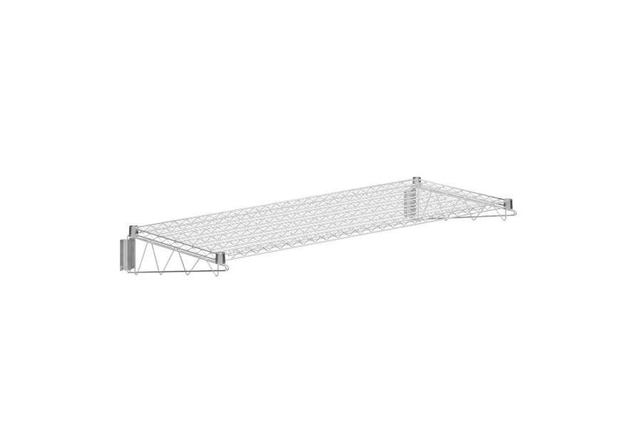 24 in. x 60 in. Chrome Wire Wall Mount Shelf