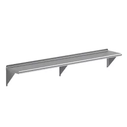 12 in. x 72 in. Stainless Steel Wall Shelf