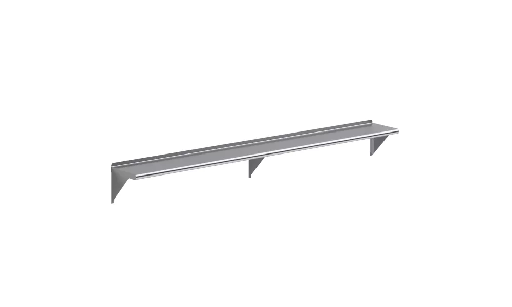12 in. x 96 in. Stainless Steel Wall Shelf