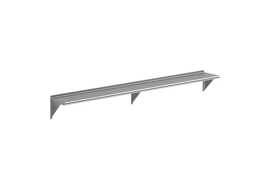12 in. x 96 in. Stainless Steel Wall Shelf