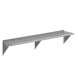 14 in. x 72 in. Stainless Steel Wall Shelf