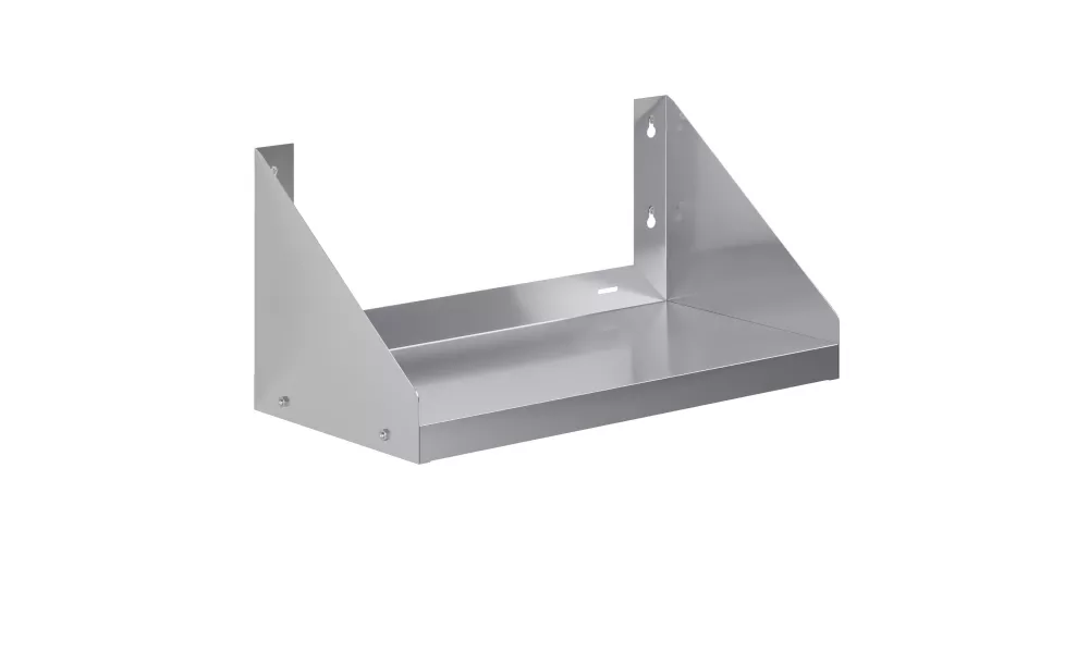 12 in. x 24 in. Stainless Steel Wall Shelf with Side Guards
