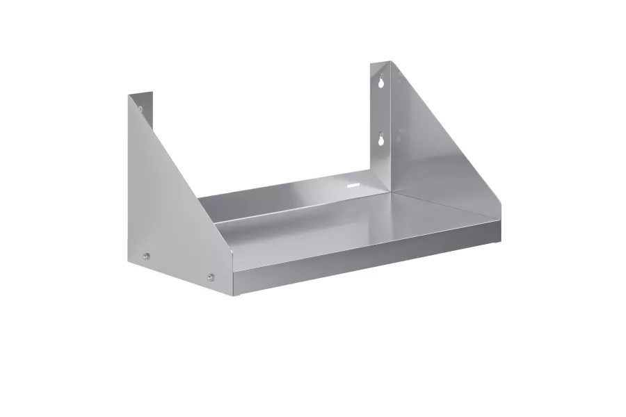 12 in. x 24 in. Stainless Steel Wall Shelf with Side Guards