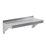 6 in. x 16 in. Stainless Steel Wall Shelf With Squared Edge