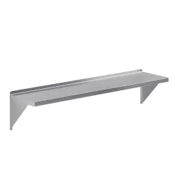 14 in. x 60 in. Stainless Steel Wall Shelf With Squared Edge