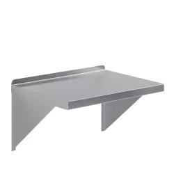 18 in. x 24 in. Stainless Steel Wall Shelf With Squared Edge
