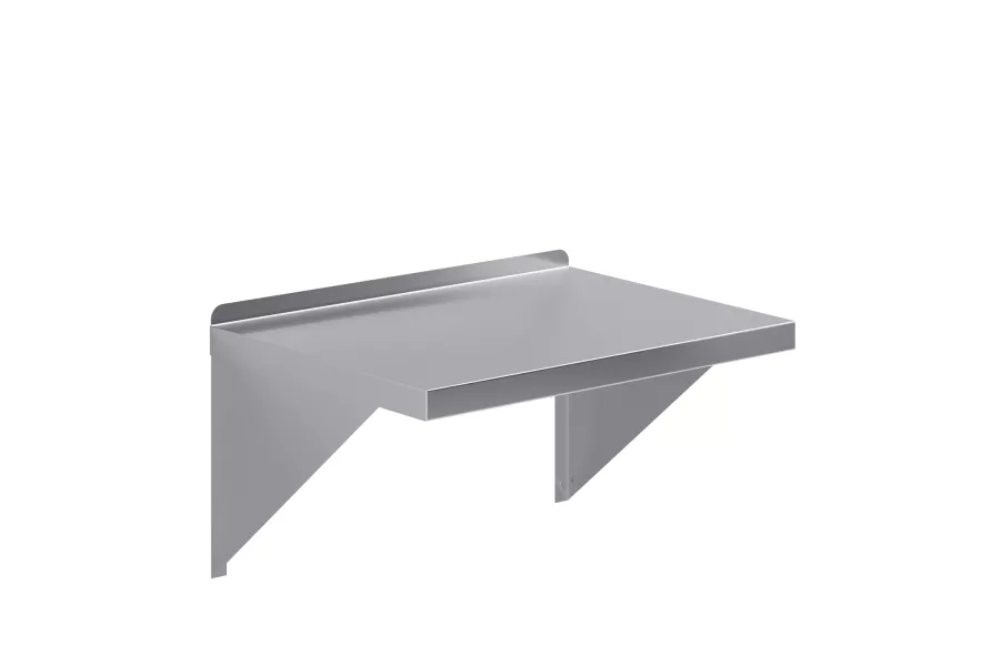 18 in. x 24 in. Stainless Steel Wall Shelf With Squared Edge