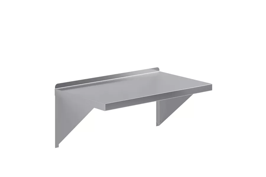 18 in. x 30 in. Stainless Steel Wall Shelf With Squared Edge