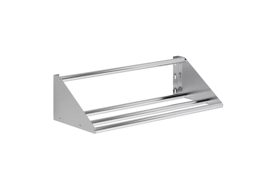 42 in. Stainless Steel Tubular Glass Rack Shelf