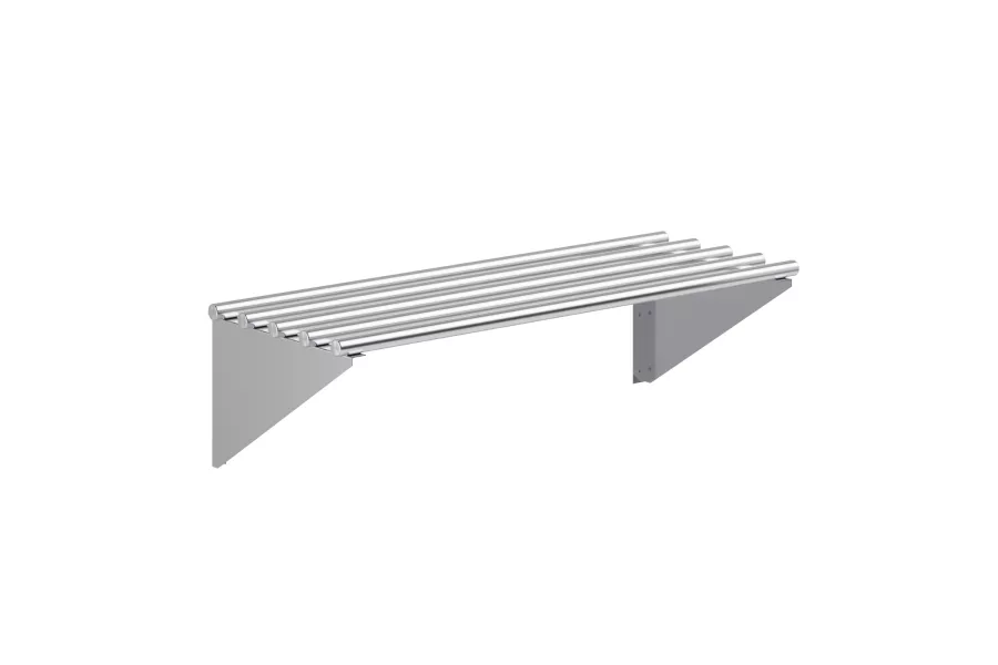 14 in. x 36 in. Stainless Steel Tubular Wall Shelf