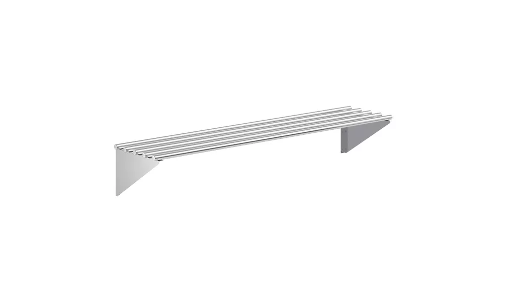 14 in. x 60 in. Stainless Steel Tubular Wall Shelf
