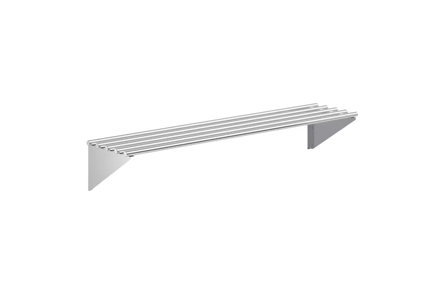 14 in. x 60 in. Stainless Steel Tubular Wall Shelf