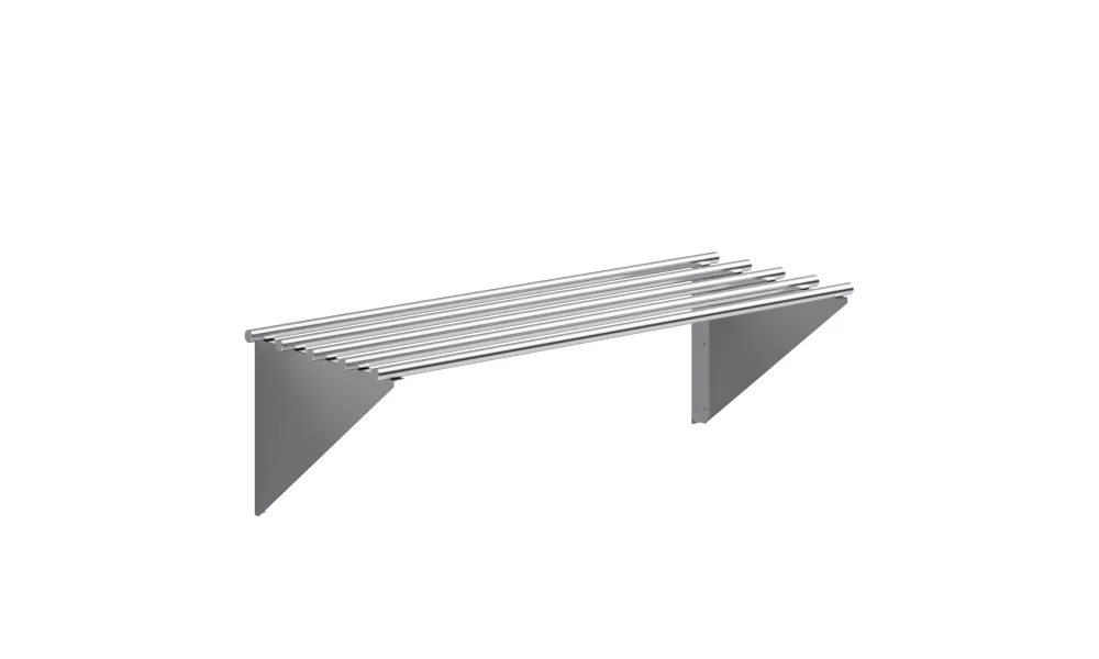 18 in. x 48 in. Stainless Steel Tubular Wall Shelf