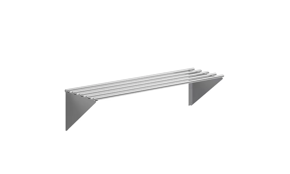 18 in. x 60 in. Stainless Steel Tubular Wall Shelf